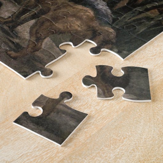 Black Backed Jackals van Winifred Austen Legpuzzel (Zijkant)