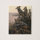 Black Backed Jackals van Winifred Austen Legpuzzel (Verticaal)