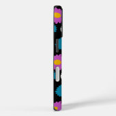 Black Background Flowers Floral Cute Feminine Girl Case-Mate iPhone Case (Achterkant / Rechts)