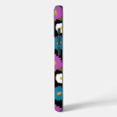 Black Background Flowers Floral Cute Feminine Girl Case-Mate iPhone Case (Achterkant / Links)