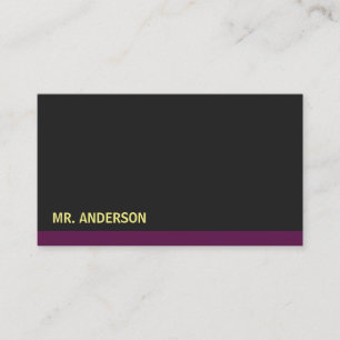 Black Background Magenta Accent Visitekaartje