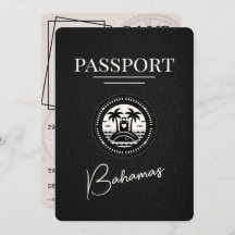 Black Bahamas Passport Bewaar de datum