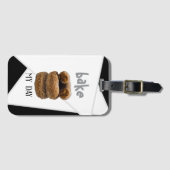 Black Bake Mijn Dag Bagagelabel (Voorkant (horizontaal))