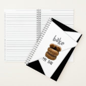 Black Bake My Day Spiral Notitieboek (Binnen)