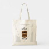 Black Bake My Day Tote Bag (Achterkant)