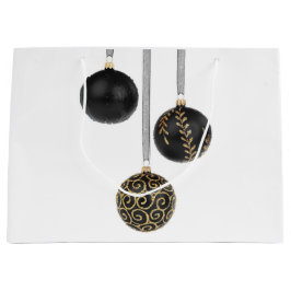 Black Ball-kerstsieraden - Grote cadeautas