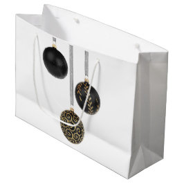 Black Ball-kerstsieraden - Grote cadeautas