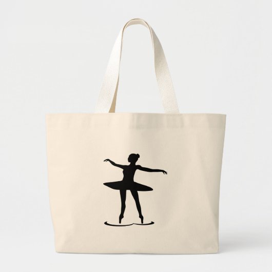 Black Ballerina bag Grote Tote Bag (Voorkant)