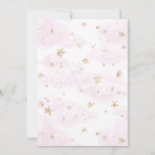 Black Ballerina Birthday Party Invitation Kaart (Achterkant)