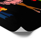 Black Ballerina Christmas Black Nutcracker Xmas Af Poster (Hoek)