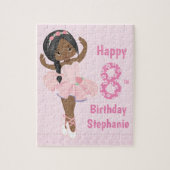 Black Ballerina Happy Birthday Legpuzzel (Verticaal)