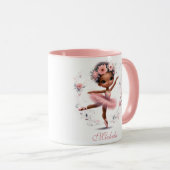 Black Ballerina Happy Birthday Mok (Voorkant rechts)
