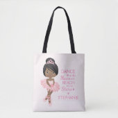 Black Ballerina Persoonlijk Tote Bag (Voorkant)
