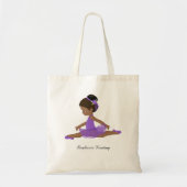 Black Ballerina Persoonlijk Tote Bag (Voorkant)