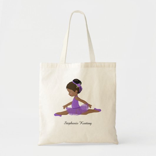 Black Ballerina Persoonlijk Tote Bag (Voorkant)