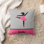 Black Ballerina Silhouette Persoonlijk Kussen (Deken)