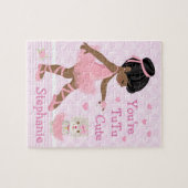 Black Ballerina Tutu Cute Jigsaw Puzzle Legpuzzel (Horizontaal)