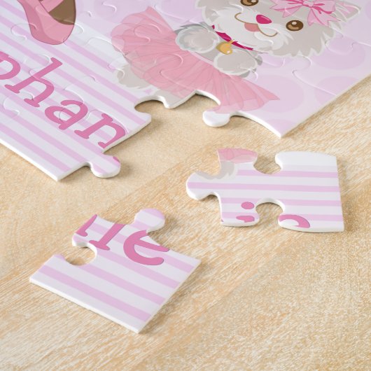 Black Ballerina Tutu Cute Jigsaw Puzzle Legpuzzel (Zijkant)