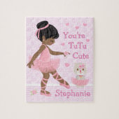 Black Ballerina Tutu Cute Jigsaw Puzzle Legpuzzel (Verticaal)