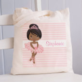 Black Ballerina Two Sided Canvas tas