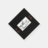 Black Ballet Overweging Paper Napkins Servetten (Hoek)