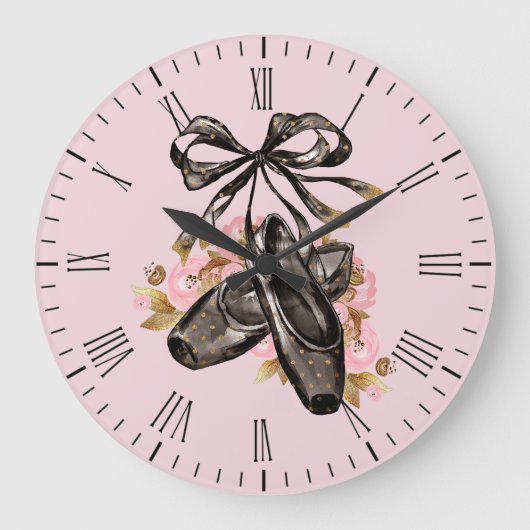 Black Ballet Slippers Grote Klok (Voorkant)