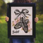 Black Ballet Slippers Poster