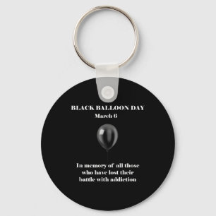Black Balloon Day Overdose Awareness-toevoeging aa Sleutelhanger