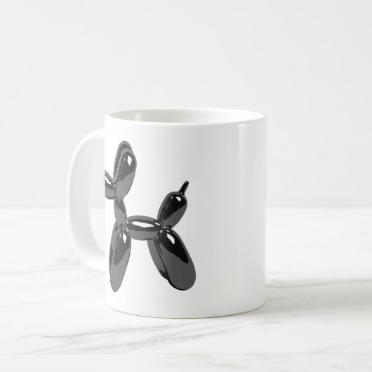 Black Balloon Dog Koffiemok (Voorkant links)