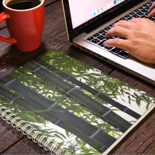 Black Bamboo Planten Floral Notitieboek