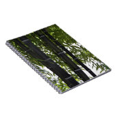 Black Bamboo Planten Floral Notitieboek (Rechterzijde)