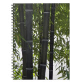 Black Bamboo Planten Floral Notitieboek (Voorkant)