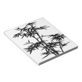 Black Bamboo Silhouette Notitieblok (Schuin)