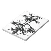 Black Bamboo Silhouette Notitieblok (Linkerzijde)