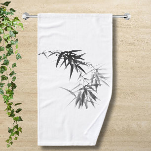 Black Bamboo Twig Handdoek