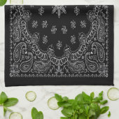 Black Bandana Kitchen Towel Theedoek (Gevouwen)