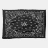 Black Bandana Kitchen Towel Theedoek (Horizontaal)