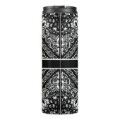 Black Bandana Personaliseert thermische getumbler Thermosbeker (Achterkant)