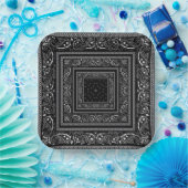 Black Bandanarama Papieren Bordje (Feest)