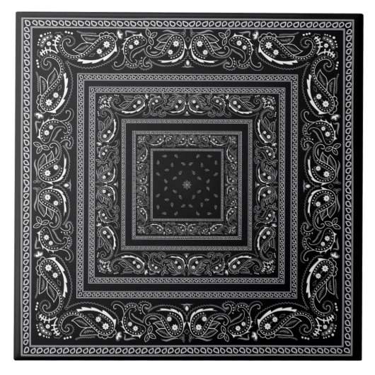 Black Bandanarama  Tegeltje (Voorkant)