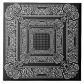 Black Bandanarama Two Bandana Tegeltje (Voorkant)