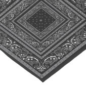 Black Bandanrama Boho Short Table Runner Korte Tafelloper (Hoek)