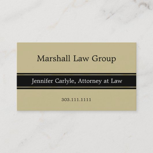 Black Banner Professional Visitekaartje (Voorkant)