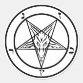 Black Baphomet Stickers (Voorkant)