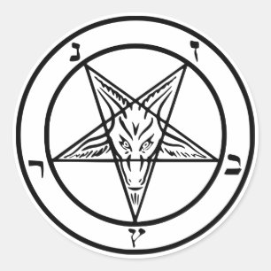  Black Baphomet Stickers