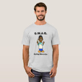Black Barber SWAG T-Shirt (Voorkant volledig)