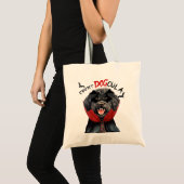 Black Barbet Vampire Dog Trick or treat Halloween Tote Bag (Voorkant (product))