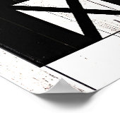 Black Barn White Wood Rustige Farmhouse Wall Art Poster (Hoek)