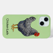 Black Barred Plymouth Rock Hen Case-Mate iPhone Case (Achterkant (horizontaal))
