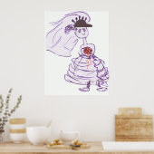 Black Baseball Pet Bride Poster (Keuken)